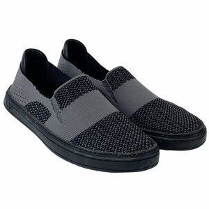 UGG Sammy Slip On Shoe Women’s Size 7.5 Black Grey Knit Upper